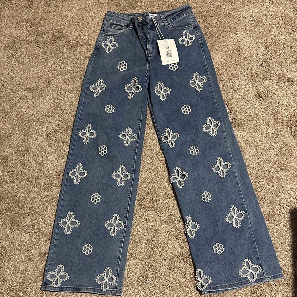 The Noli Shop Kaia Pearl High Rise Jean